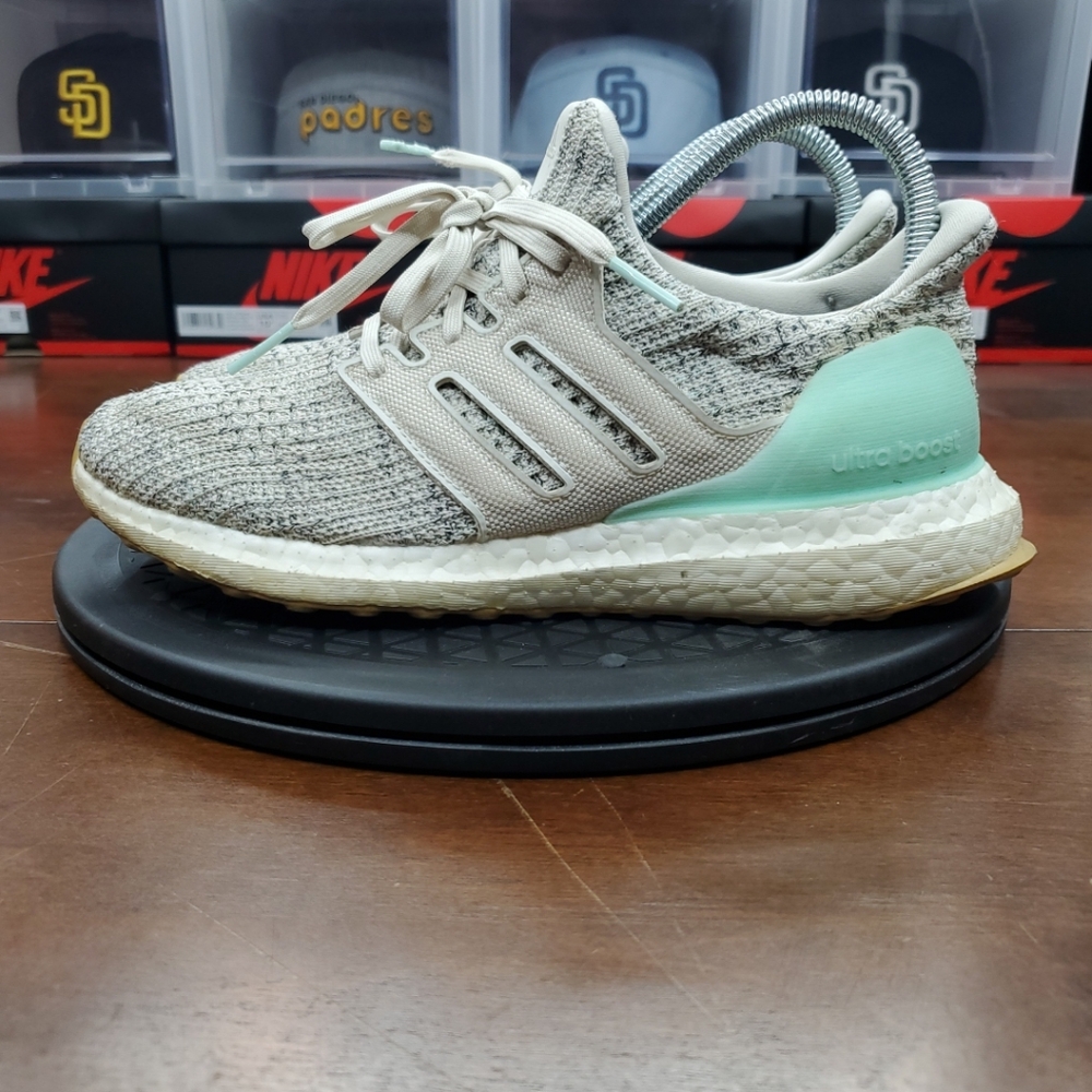 Adidas Ultra Boost in Gray and Mint Green